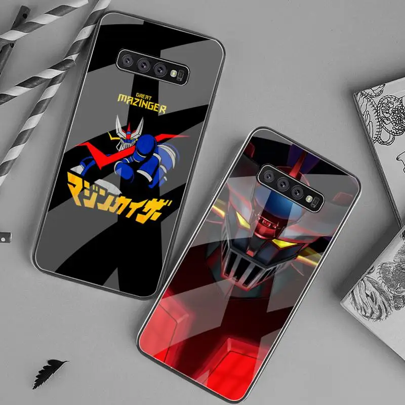 

Mazinger Z Phone Case Tempered Glass For Samsung S20 Plus S7 S8 S9 S10 Plus Note 8 9 10 Plus