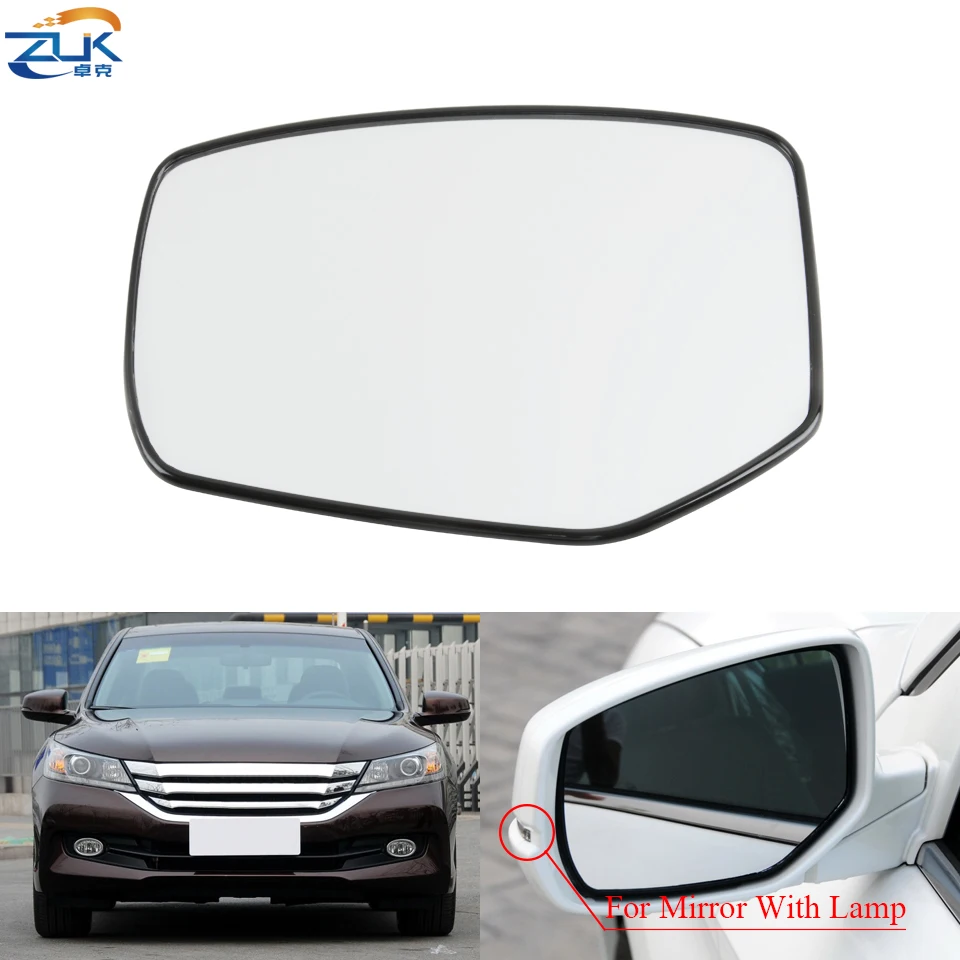 ZUK-Espejo Retrovisor lateral para coche, lente de cristal con calefacción automática, izquierda y derecha, para HONDA ACCORD 2014, 2015, 2016, 2017, 2018, CR1, CR2, CR4, CR6