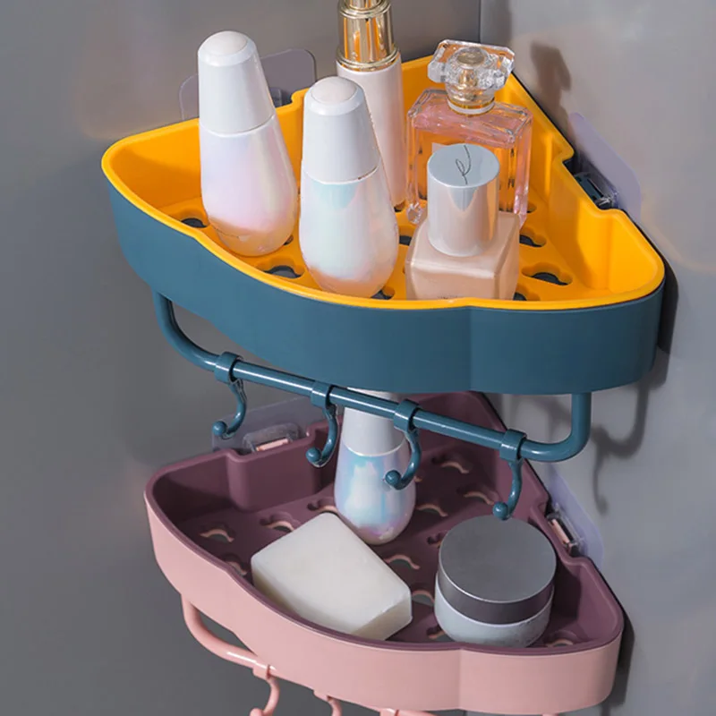 Подвесная настенная угловая корзина для кухни и ванной комнаты держатель