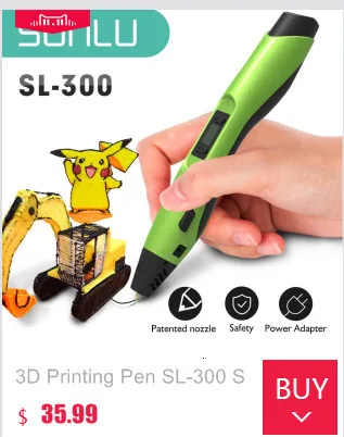 SUNLU SL-300A 3D Ручка интеллектуальное Рисование печать Ручка Поддержка ABS/PLA/PCL печать 3D игрушка подарок 3d ручки с светодиодный экран