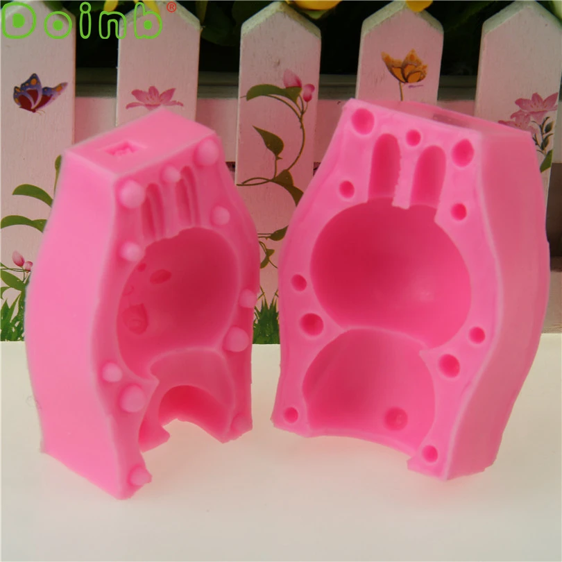 3D мультфильм силиконовая форма в виде кролика торт украшения мусс конфеты желе