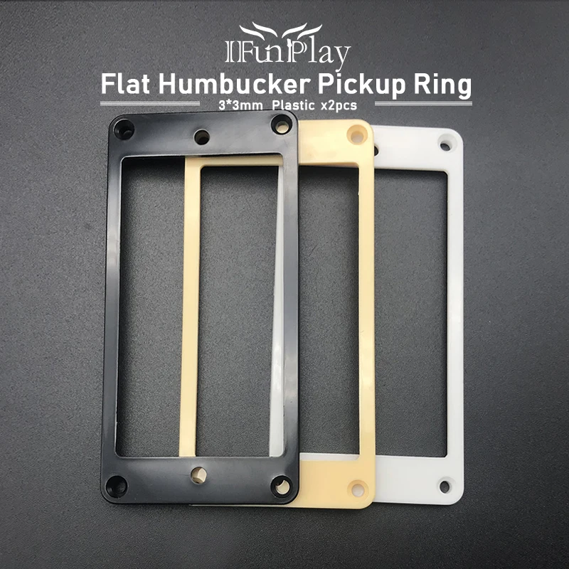 2 шт. Пластик на плоской подошве 3*3 мм хамбакер рама с монтажным кольцом аксессуар