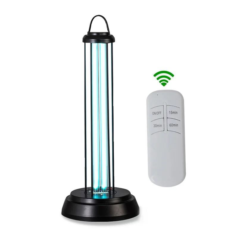 

38W UV Desinfect Lamp Double Tube Sterization Ultraviolet Lamps UV Germicidal Light Remote Control Timer Disinfection Air Ozone