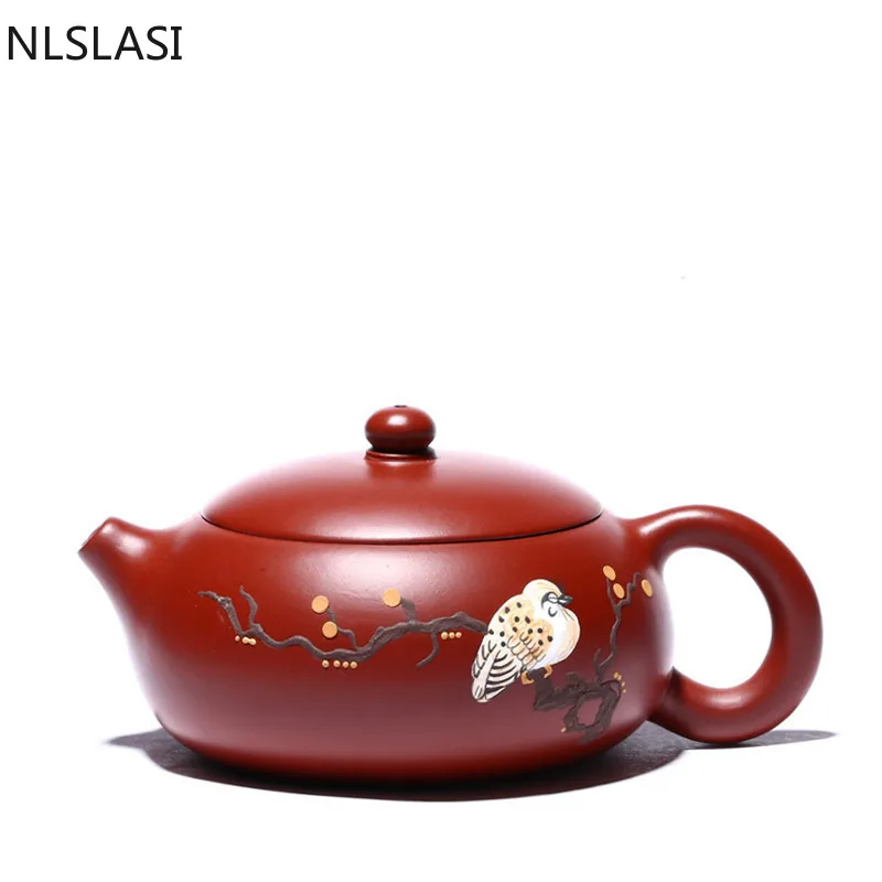 

Yixing tea pot Handmade purple clay teapots filter xishi pot Raw ore beauty kettle Dahongpao customized gifts Authentic 150ml