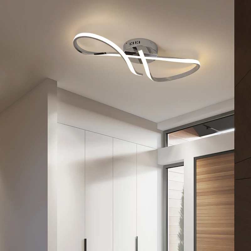 $70.00 Modern Led Ceiling Lights For Living Room Bedroom Ceiling Lamp Golden Chrome Plating Study Kitchen Indoor lighting Fixture