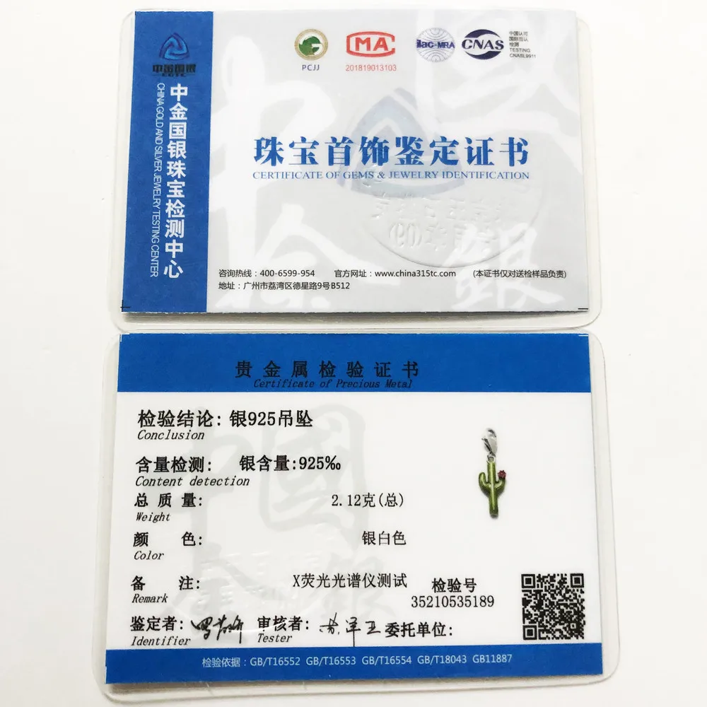 Подвески в виде зеленого кактуса с цветком модные ювелирные изделия 2019 из