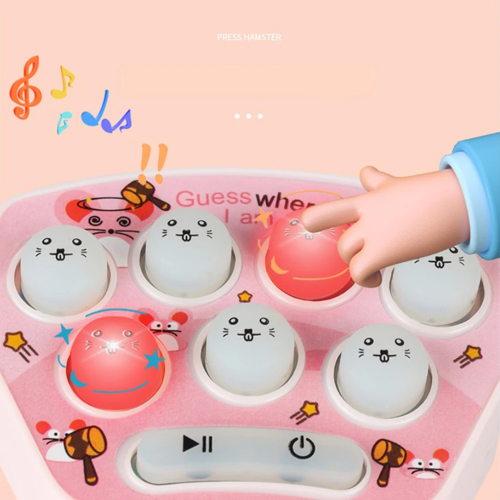 Мини-фиджет-игрушка Whack A родинка брелок Электронная портативная игра со