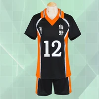 anime haikyuu cosplay costume karasuno high school volleyball club hinata shyouyou kageyama tobio sportswear jerseys uniform