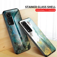 for huawei honor v40 v30 50pro case luxury marble tempered glass silicone frame back cover for v9 9x 9lite 20i phone cases shell