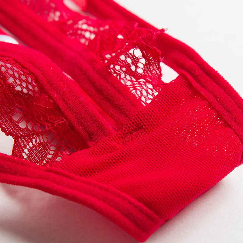 

Sexy Panties Sexy Underwear Hollow out Sexy Ladies Panties Pearl Open Crotch Seduction Lace T-Back Transparent Elastic Thong