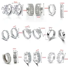 Маленькие серьги-кольца в форме сердца, классические геометрические крошечные серьги-гвоздики, минималистичные тонкие кольца, серьги-Huggies для женщин