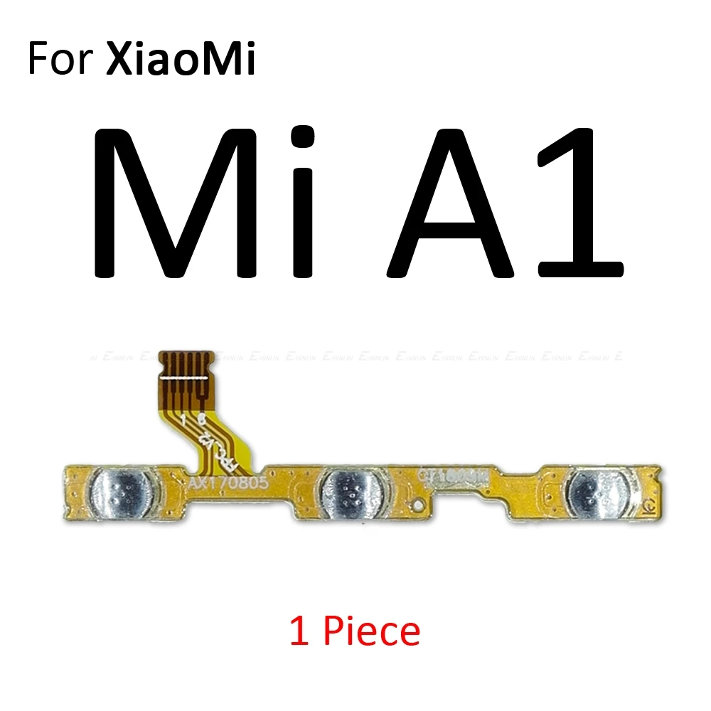 Кнопка включения выключения звука Кнопка громкости гибкий кабель для Xiaomi mi 9T 9 8 A1 A2 Lite Red mi Note 7 6 5 Pro 7A 6A S2 PocoPhone F1 - Цвет: For Xiaomi Mi A1