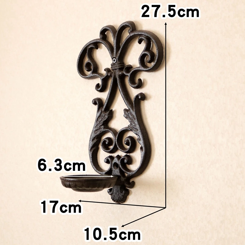 JD Европейский Стиль подсвечник чугунный настенный ретро двор дома украшения