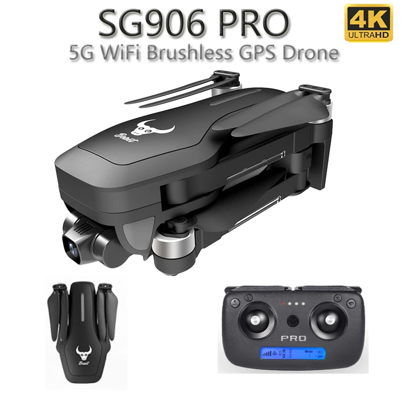 2020 Новинка SG906 pro drone 4k HD Механическая Карданная камера 5G wifi gps система