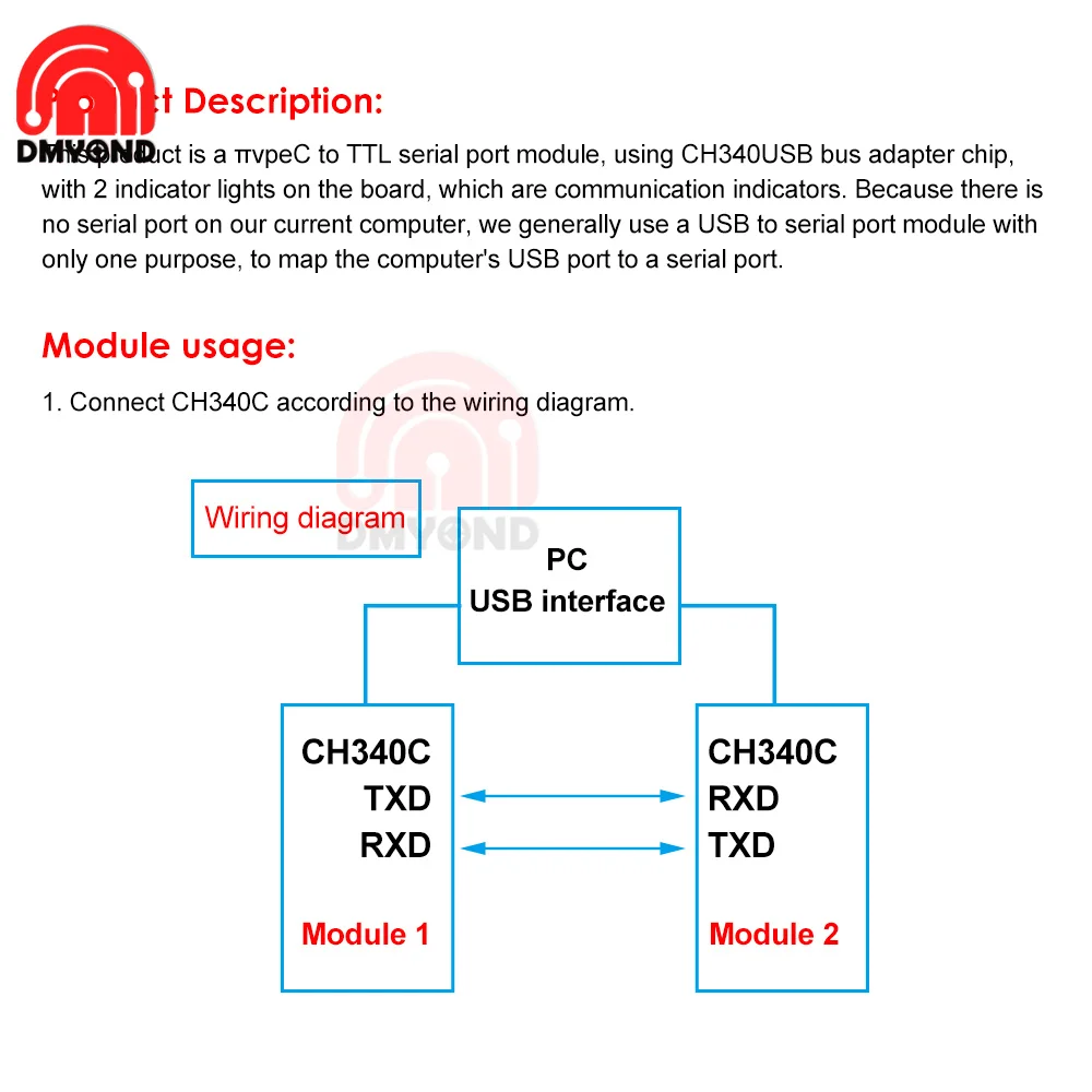 Модуль CH340C с последовательным портом usb-ttl поддержка порта STC MCU 2 индикаторами |