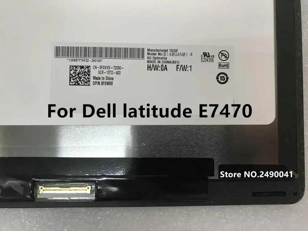 14 &quot LCD screen display with touch for Dell latitude E7470 QHD 2560*1440P | Компьютеры и офис