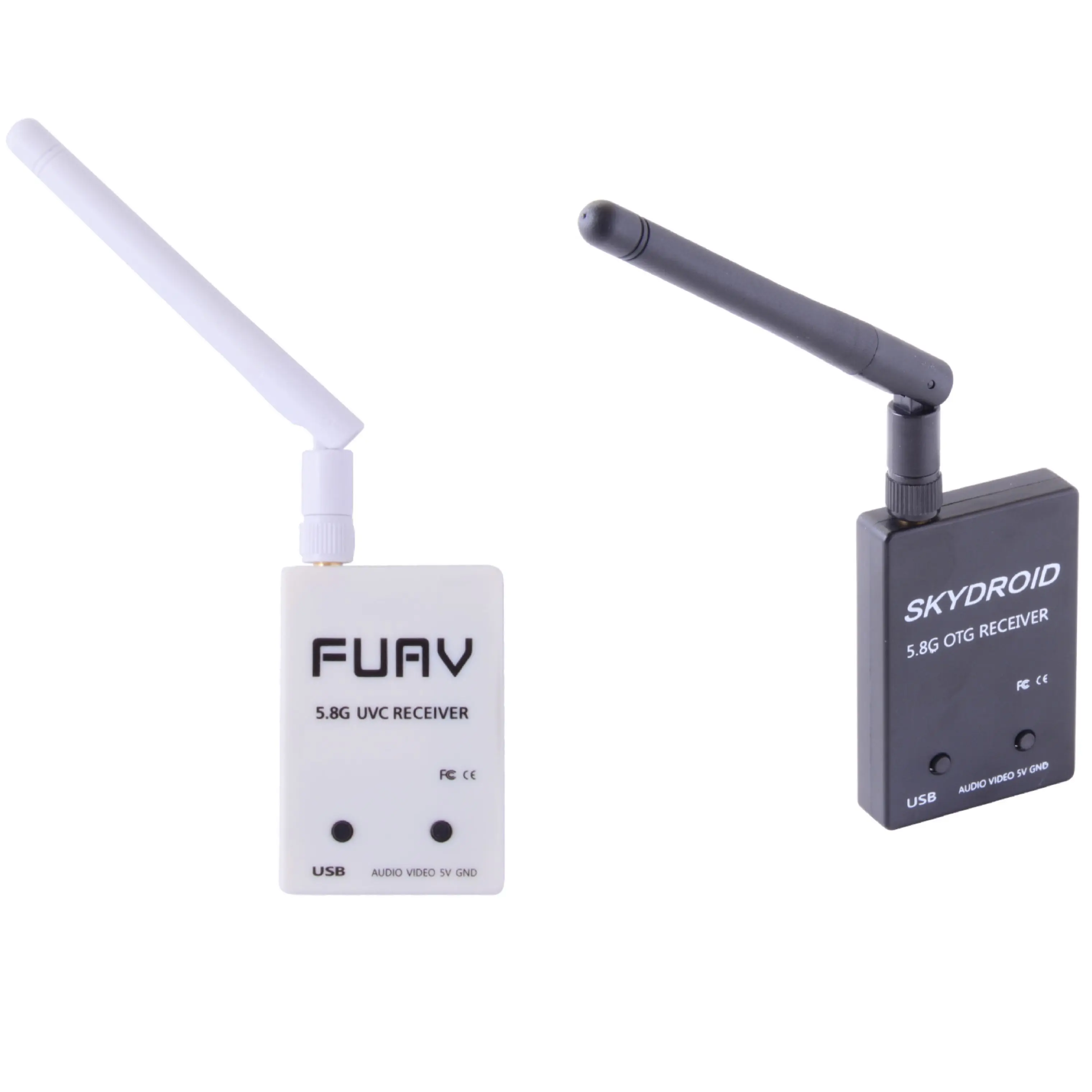 

Skydroid UVC Single Control Mini FPV Receiver OTG 5.8G 150CH Channel Video Transmission Downlink Audio For Android phone