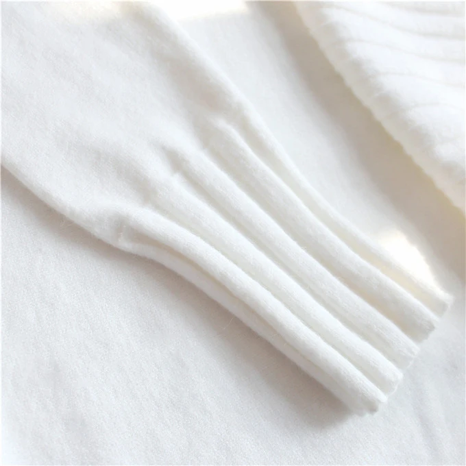 Spot cover head loose languid is lazy wind web celebrity sweater turtleneck small pure and fresh sweet long sleeve short unl | Женская