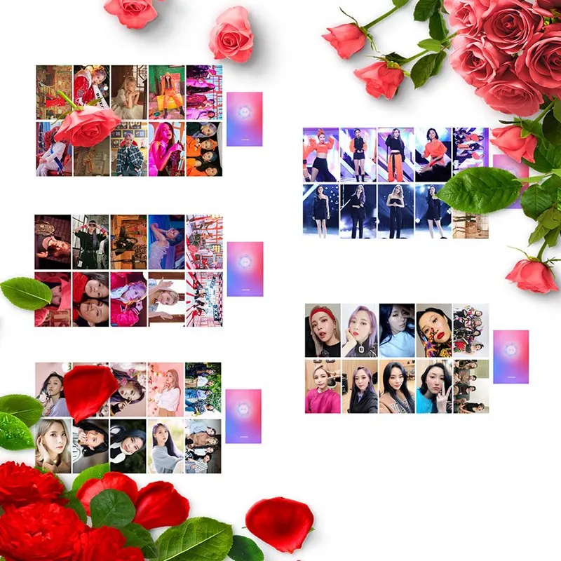 KPOP MAMAMOO открытка фото открытки k pop лирика 10 шт. поздравление ЛОМО фотооткрытка