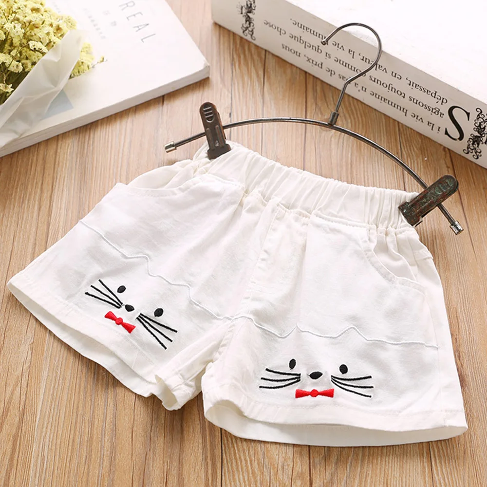 K05691White Babyinstar/шорты для девочек; детские джинсовые шорты для девочек; модные короткие джинсы для принцессы; одежда для детей; шорты для мальчиков; детская одежда для девочек - Цвет: K05691White