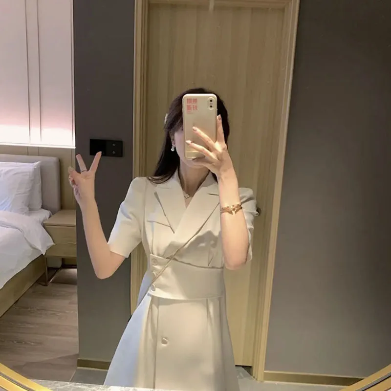 

Women's 2021 Summer New Style Casual Fashion Temperament High-End French Suit Dress With A Sense Of Design