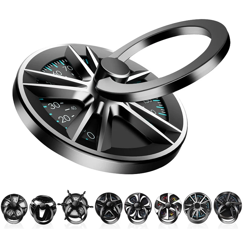 Вращающийся ручной держатель-кольцо на палец металлическая 360-градусная игрушка