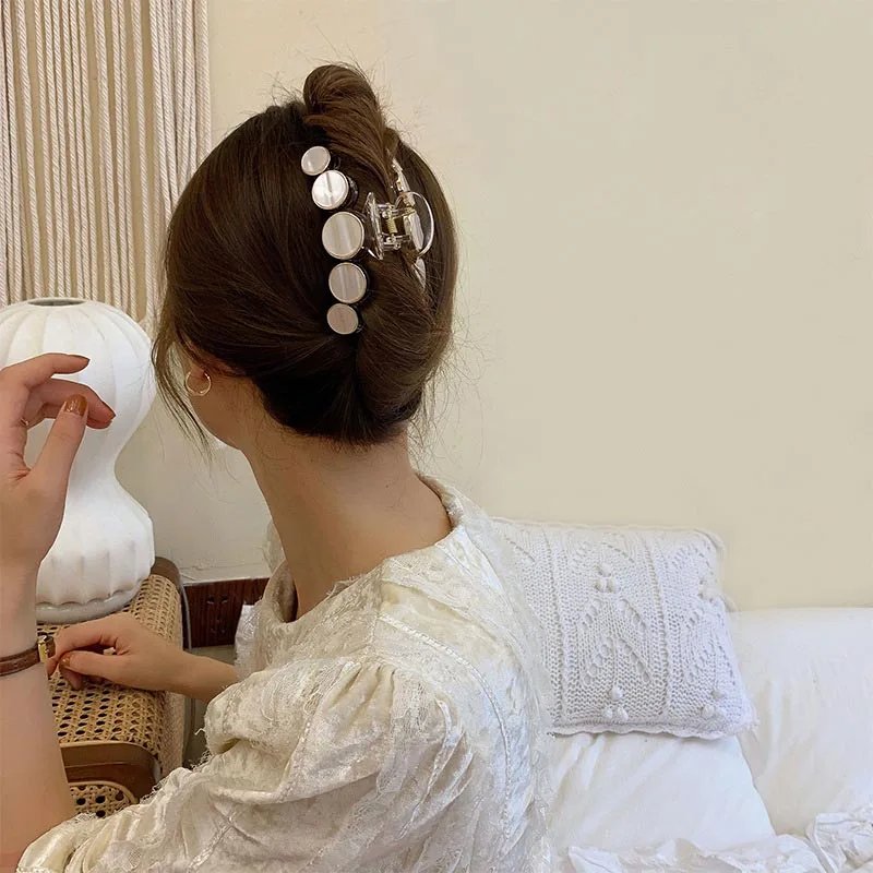 

New Claw Clip for Women Tough Colorful Plastic Hair Claws Large Size Hair Clamps Claw Clip Crab Hair Accessories Christmas Gifts