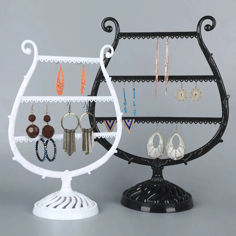 

Ear Stud Stand Antler Tree jewelry Organizer Creative Wine Cup Shape Earrings Bracelet Storage Shelf Jewelry Display Holder