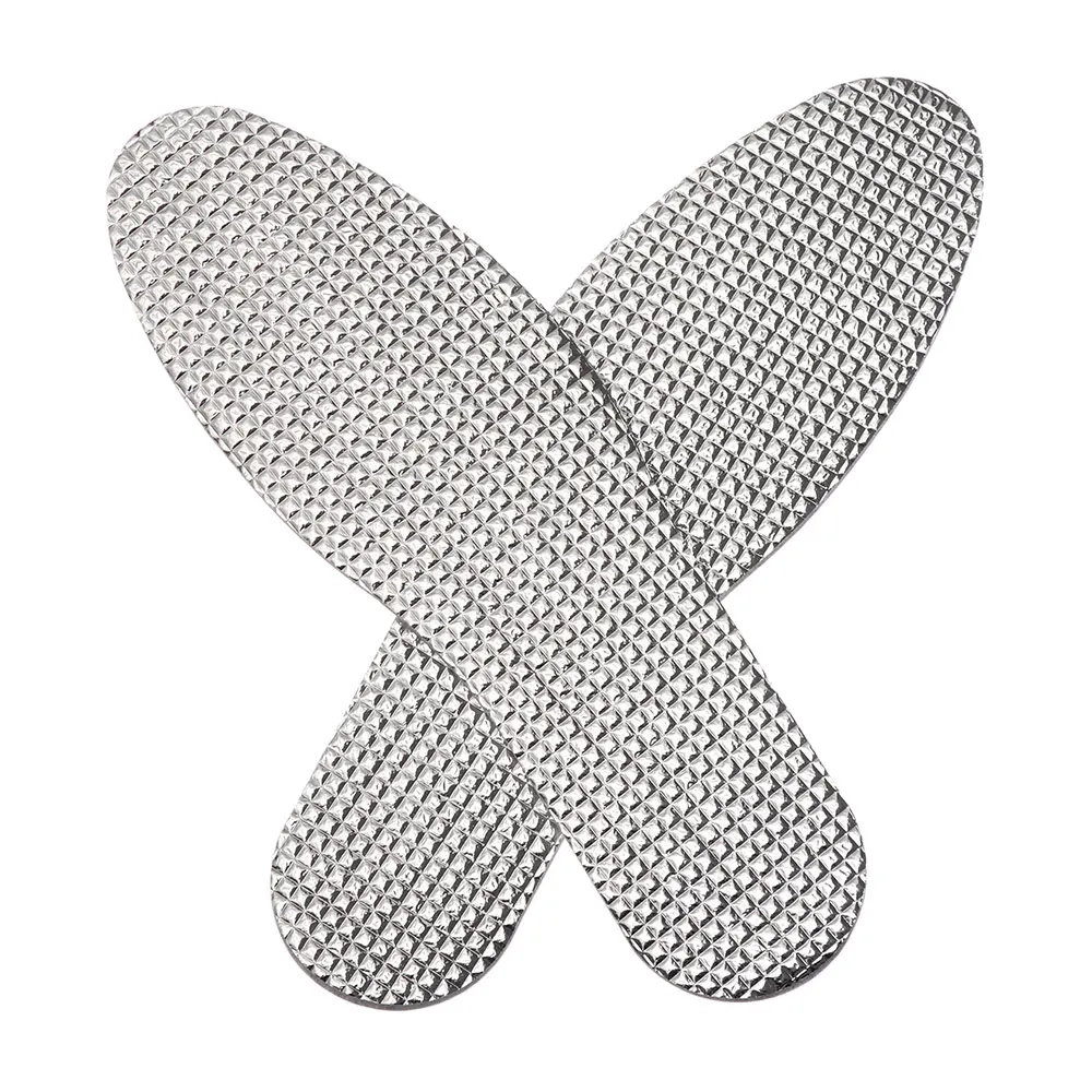 Стельки из алюминиевой фольги для мужчин и женщин 1 пара зимние теплые летние