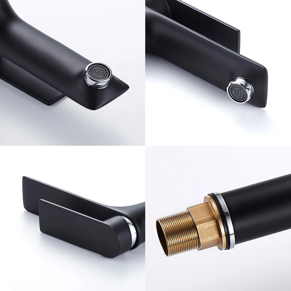 Латунный Смеситель для раковины Водопад кран горячей и холодной с одним