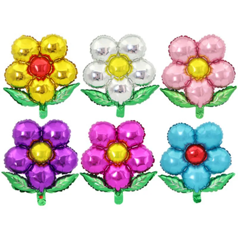 

Green Leaf Five Petal Flower Aluminum Film Balloon Flower Clover Balloon Baby Birthday Party Baby Shower Wedding Room Decoration