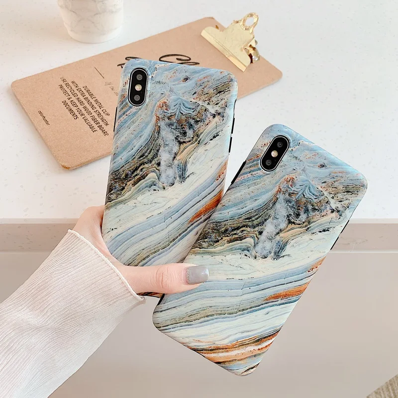 MOESOE чехол для телефона с мраморным рисунком воды iPhone 11 Pro Max XS XR 7 8 plus мягкий