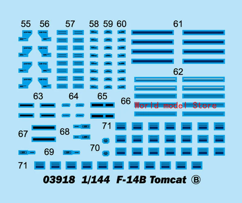 Трубач 1/144 03918 нам F-14B Tomcat истребитель Пластик лазерной обрезки модели самолета