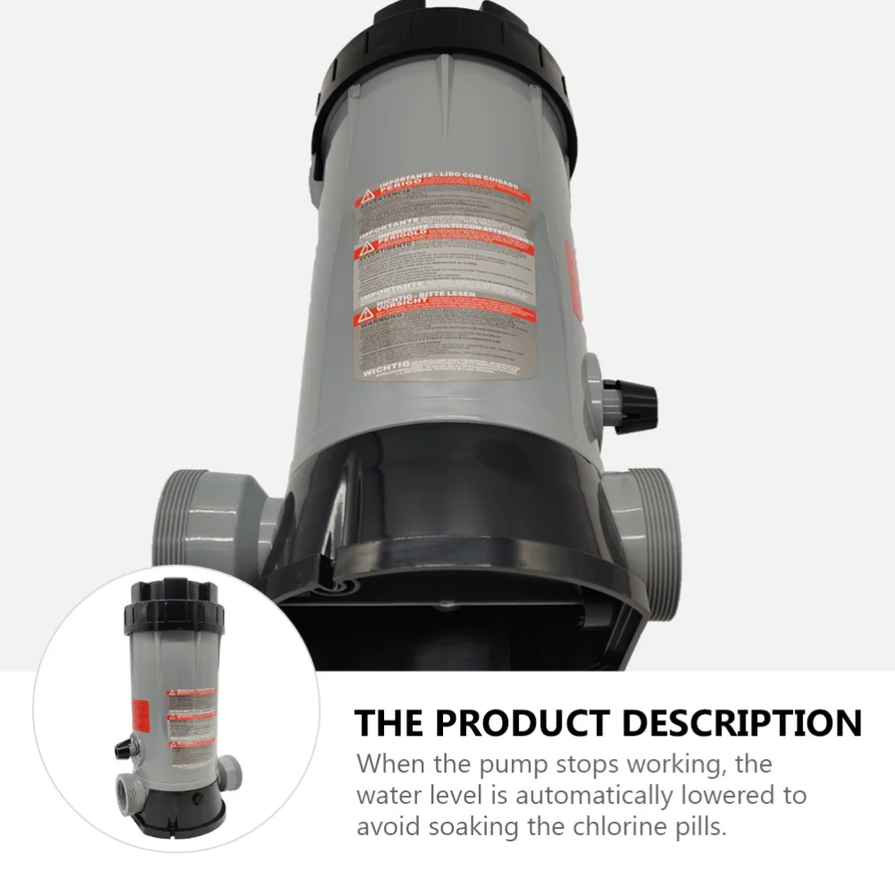 

Automatic In-Line Chlorine Feeder Automatic Chlorinator for Swimming Pool Spa