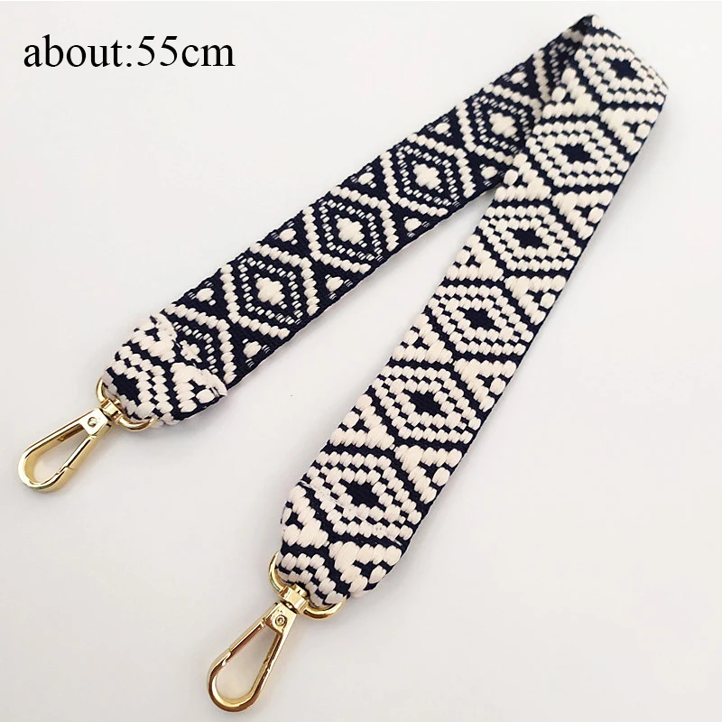 Ethnic Style 3.8cm Wide Bag Strap New Embroidery Thickened Bag Strap For Crossbody Multicolor Fashionable Accessories For Bags