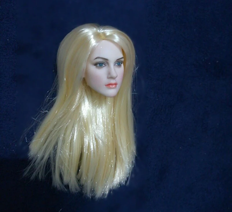 

In Stock Collectible 1/6 Scale Kate Middleton Female Head Carving with Blonde Hair Head Sculpt Model for 12'' Figure Body