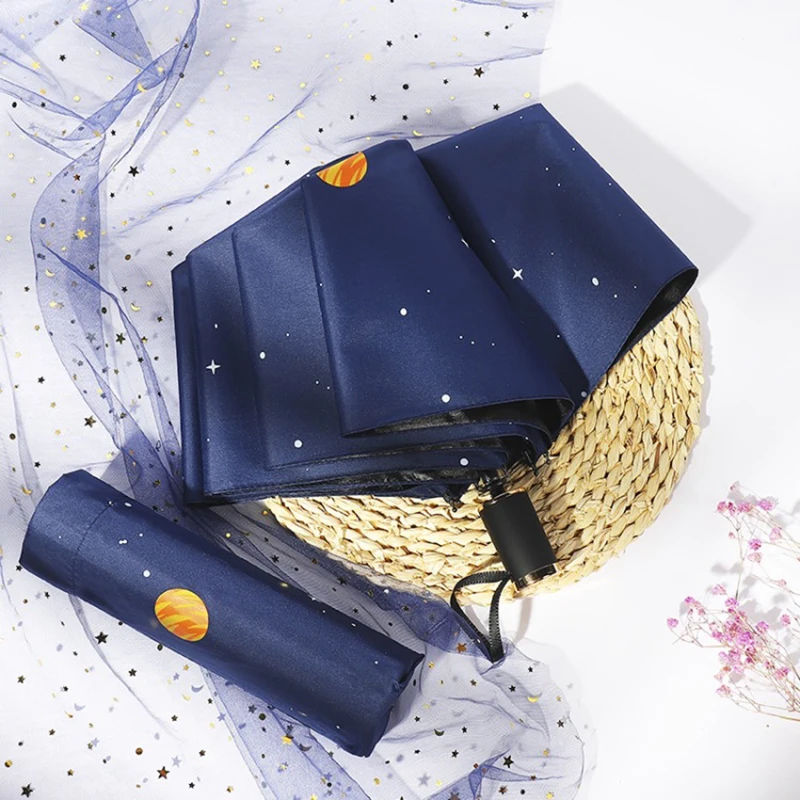 Креативный УФ непромокаемый зонт от солнца зонты для женщин Звездная Вселенная