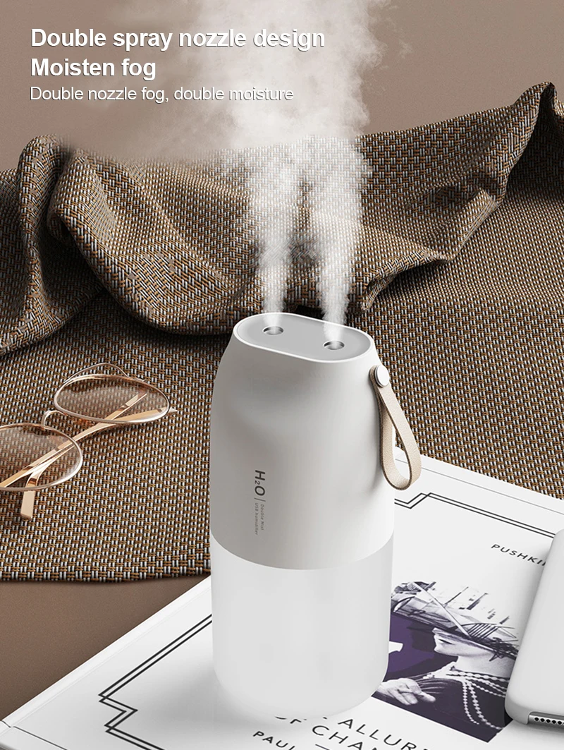 

Dual Spray Wireless Humidifiermute Spray Night Light Humidifier Creative Usb Small Desktop Replenishing Atomizer Portable
