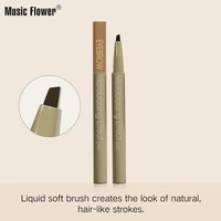 music flower new blades shaped liquid soft bristle carving eyebrow pencil waterproof easy to unloading and approachable