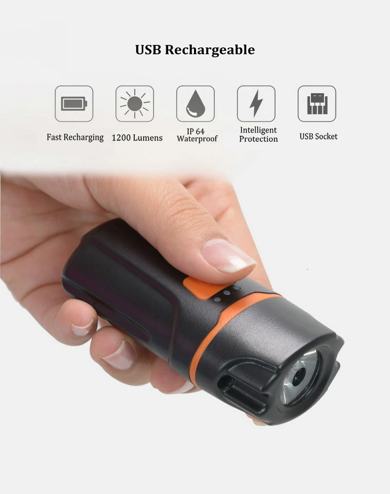Велосипедный флэш-светильник, перезаряжаемый через USB светодиодный светильник IPX6, водонепроницаемый, 6 режимов, супер яркий велосипедный передний светильник, 800 люмен, с задним фонарем