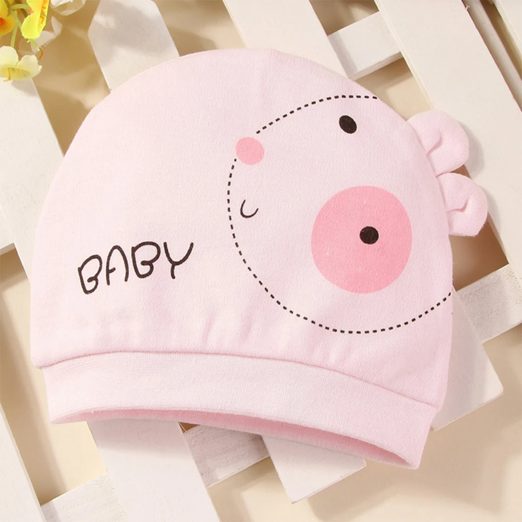Gorros de beb&eacute; de alta calidad, 100% algod&oacute;n, estampado bonito de dibujos animados, sombreros y gorros para beb&eacute; de 0 a 3 meses, accesorios para beb&eacute;s reci&eacute;n nacidos-5