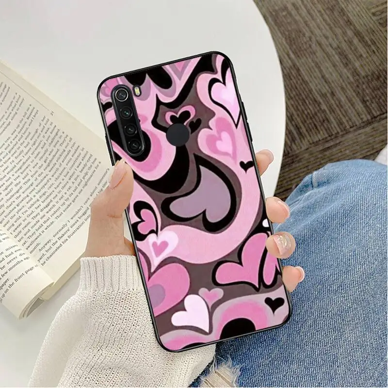 Purple Heart Swirl Pattern Phone Case Phone Case For Redmi K20 Note 5 7 7a 6 8 Pro note 8T 9 Xiaomi Mi 8 9 SE