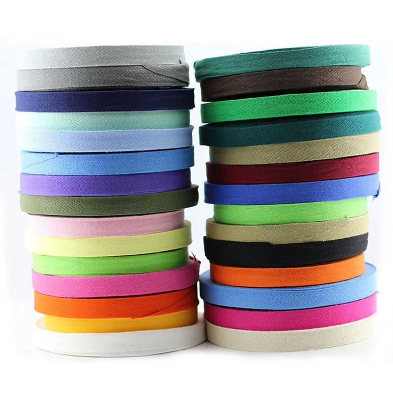

FOE Elastic Sideband Ribbon For Bow Cotton Twill Ribbons DIY Craft Home Textile Decoration Gift Wrapping Accessories 10mm 50Y