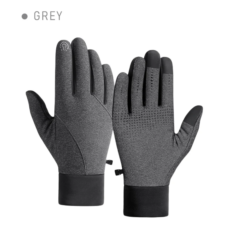 

Hot Deals Men Women Outdoor Non-slip Gloves Winter Warm Skiing Touch Screen Riding Fleece High-density Nylon Gloves Hands Cover