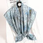 Новинка 2022 г., женский квадратный шарф из натурального шелка Hangzhou 100%, яркие шлемы из шелка для женщин, квадратные шелковые шарфы с принтом, бандана