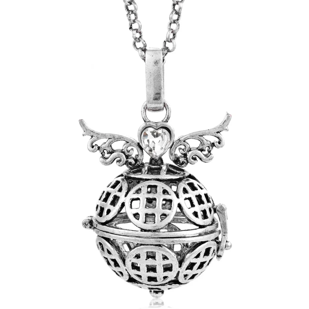 Угол звонящих колокольчика Мексиканская гармонии Bola мяч кулон ожерелье для