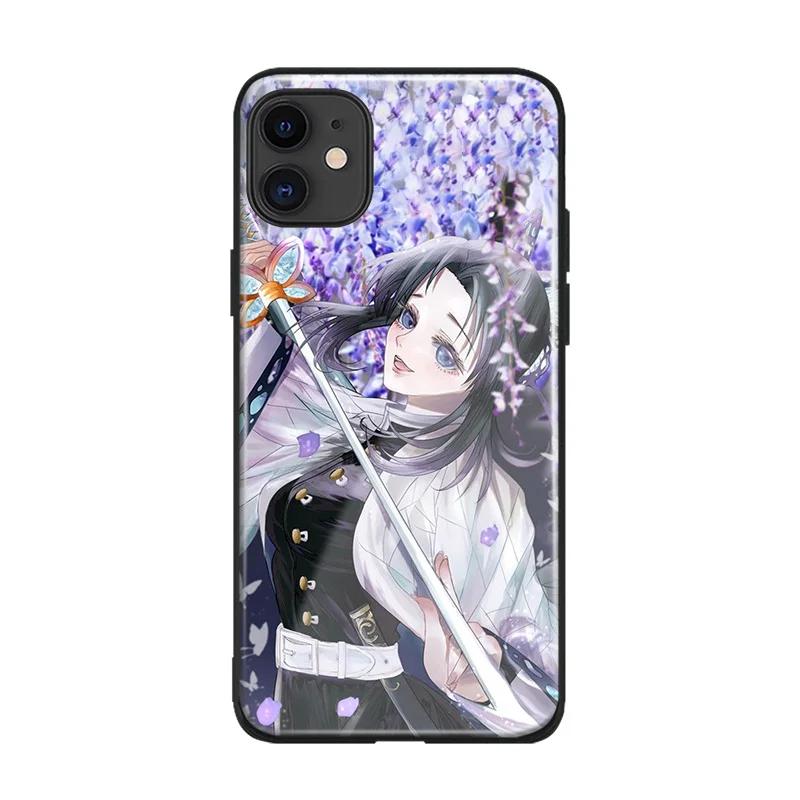 Shinobu Kocho Kimetsu no Yaiba мягкий силиконовый стеклянный чехол для телефона чехол для Apple iPhone 6 6s 7 8 Plus X XR XS 11 Pro MAX