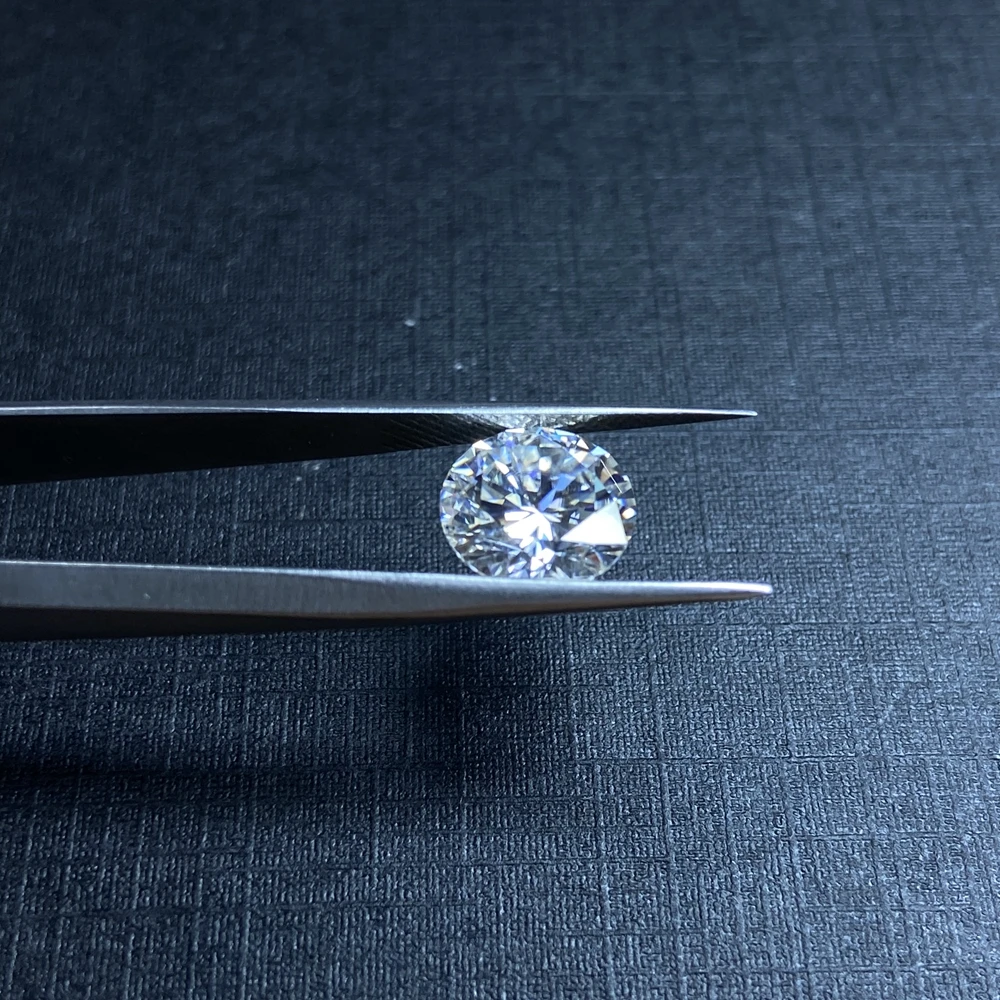 Lab Creat Loose Moissanite Diamond 0 5 карат мм Белый D Цвет отличная огранка VVS1 камень для серьги