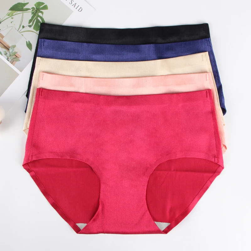 

Comeondear Seamless Soft Lingerie Briefs Hipster Underwear Panties Ladies Panty Solid Color Women's Cotton Underwear P5135