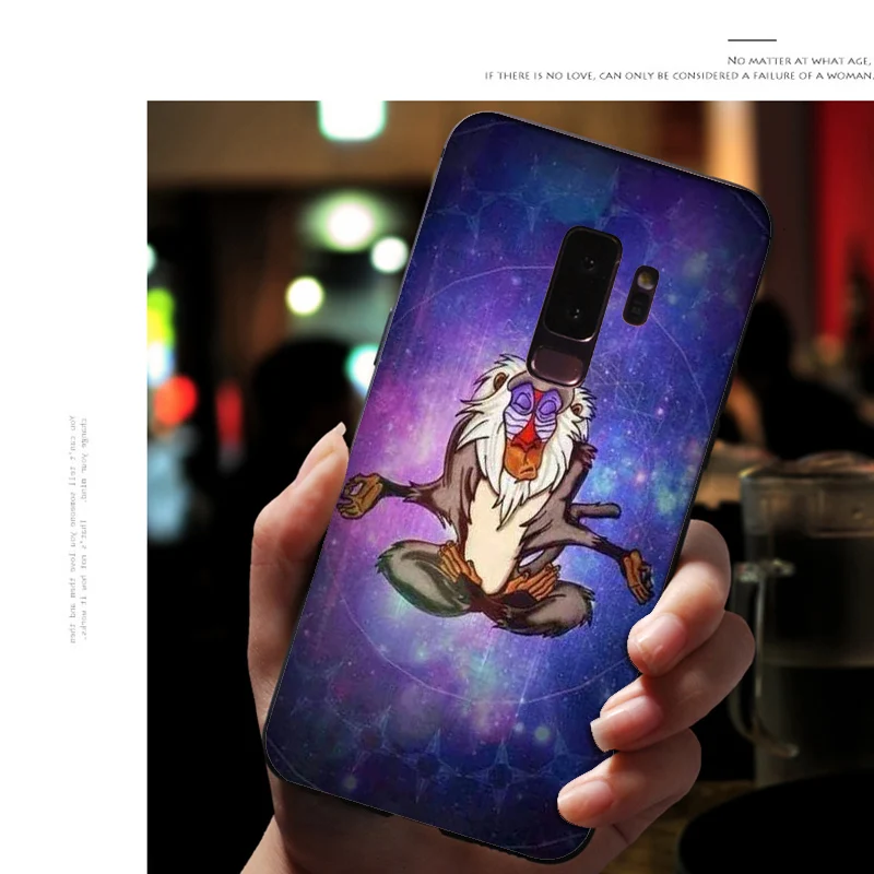 A14 Мягкий силиконовый чехол для телефона samsung Galaxy S10 E S9 S8 Plus S6 S7 Edge S10e, черный чехол из ТПУ с рисунком «Король льва свинья» - Цвет: A14